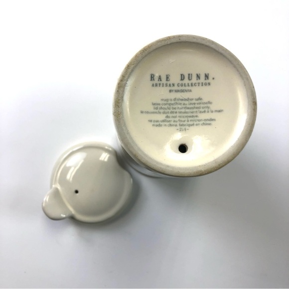 𝅺RAE Dunn ceramic Drink tea/coffee travel mug - Picture 4 of 5